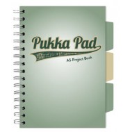Caiet cu spirala si separatoare Pukka Pad Project Book, format A5, matematica, hartie 80g, 3114(SE)-WPC