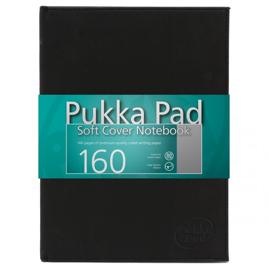 Agenda cu spirala Pukka Pad Soft Cover B5 matematica, negru 6874-SCN/SQ Agenda cu spirala Pukka Pad Soft Cover B5 matematica, negru 6874-SCN/SQ