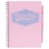 Caiet cu spirala si separatoare Pukka Project Book Pastel A4 Roz 8630S(PK)-PST