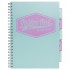Caiet cu spirala si separatoare Pukka Project Book Pastel A4 Menta 8630S(TL)-PST