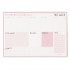 Planificator saptamanal Pukka Pad, nedatat, 60 file hartie premium 100gsm, dimensiune 29.5 cm X 21 cm Balerina Pink 9163-CD