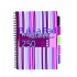 Caiet cu spirala si separatoare Pukka Pad Project Book Stripes A4, dictando, roz, 250 pag, coperti PP intarite CBPROBA4(3)