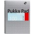 Caiet cu spirala dubla Pukka Pad Metalic Editor A4+ 100 pagini, coperti tari EM003