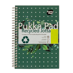 Caiet cu spirala Pukka Pad Jotta Recycled, A5 dictando, 110 pagini RCA5/110-3