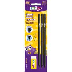 Blister Creioane Strigo HB Diamant X3 +guma de sters BD01X3+SSC102 Blister Creioane Strigo HB Diamant X3 +guma de sters BD01X3+SSC102