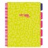 Caiet cu spirala si separatoare, STRIGO PADS Project Book Neon A4, Matematica, PADS010