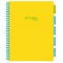 Caiet cu spirala si separatoare, STRIGO PADS Project Book Neon A4, Matematica, PADS011