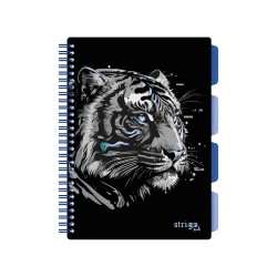 Caiet cu spirala si separatoare, STRIGO PADS Project Book TIGRU, B5, Matematica, PADS024 Caiet cu spirala si separatoare, STRIGO PADS Project Book TIGRU, B5, Matematica, PADS024
