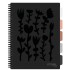 Caiet cu spirala si separatoare, STRIGO PADS Project Book Floral A4, Matematica, PADS042
