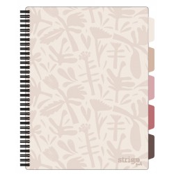 Caiet cu spirala si separatoare, STRIGO PADS Project Book Floral A4, Matematica, PADS044 Caiet cu spirala si separatoare, STRIGO PADS Project Book Floral A4, Matematica, PADS044