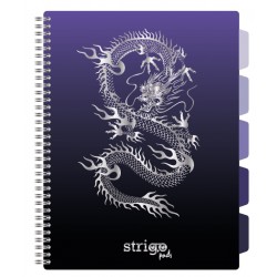 Caiet cu spirala si separatoare, STRIGO PADS Project Book DRAGON, A4, Matematica, PADS050 Caiet cu spirala si separatoare, STRIGO PADS Project Book DRAGON, A4, Matematica, PADS050