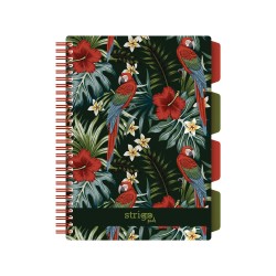 Caiet cu spirala si separatoare, STRIGO PADS Project Book TROPICAL, B5, Matematica, PADS063 Caiet cu spirala si separatoare, STRIGO PADS Project Book TROPICAL, B5, Matematica, PADS063