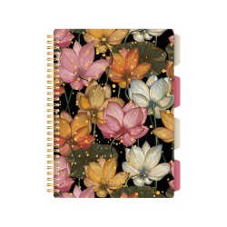 Caiet cu spirala si separatoare, STRIGO PADS Project Book FLOWER, B5, Matematica, PADS073 Caiet cu spirala si separatoare, STRIGO PADS Project Book FLOWER, B5, Matematica, PADS073