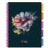 Caiet cu spirala si separatoare, STRIGO PADS Project Book Flori, A4, Matematica, PADS075