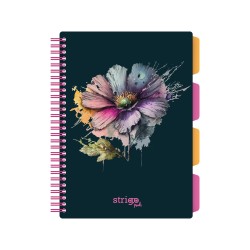 Caiet cu spirala si separatoare, STRIGO PADS Project Book Flori, B5, Matematica, PADS078 Caiet cu spirala si separatoare, STRIGO PADS Project Book Flori, B5, Matematica, PADS078