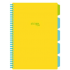 Caiet cu spirala si separatoare, STRIGO PADS Project Book Neon, A4, Dictando, PADS083
