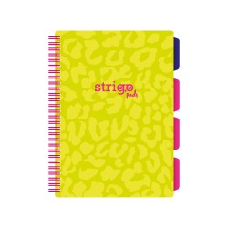 Caiet cu spirala si separatoare, STRIGO PADS Project Book Neon, B5, Dictando, PADS085 Caiet cu spirala si separatoare, STRIGO PADS Project Book Neon, B5, Dictando, PADS085