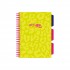 Caiet cu spirala si separatoare, STRIGO PADS Project Book Neon, A5, Dictando, PADS088