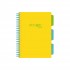 Caiet cu spirala si separatoare, STRIGO PADS Project Book Neon, A5, Dictando, PADS089