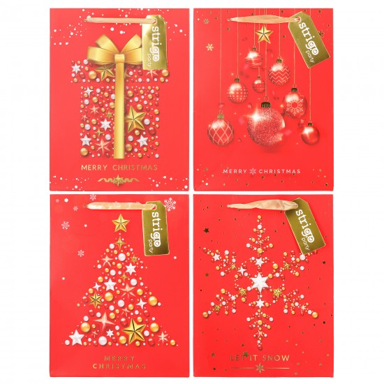 Set 4 pungi hartie 18x23(h)x10cm 210 gsm. PART047 Set 4 pungi hartie 18x23(h)x10cm 210 gsm. PART047