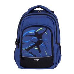 Ghiozdan Strigo Misty+ Navy Blue Skate PL003, 24L, 39X27X18cm Ghiozdan Strigo Misty+ Navy Blue Skate PL003, 24L, 39X27X18cm