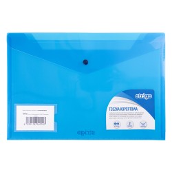 Dosar Strigo plic cu capsa, doua buzunare, A4+, albastru SF019