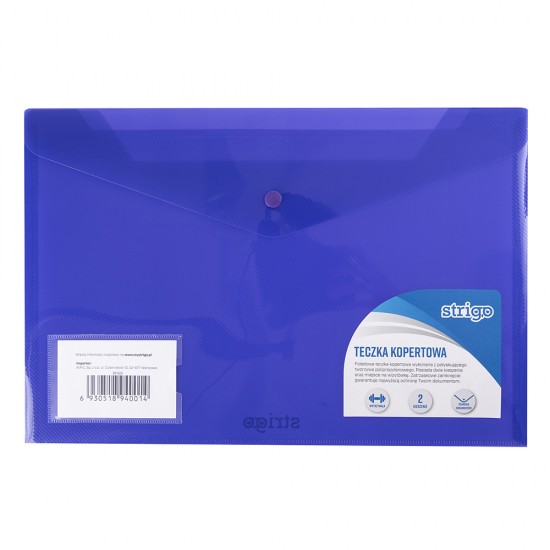 Mapa plic cu capsa, doua buzunare Strigo, A4+, mov SF020 Mapa plic cu capsa, doua buzunare Strigo, A4+, mov SF020