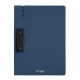 Clipboard Strigo vertical A4 cu clip metalic lateral, suport stilou, albastru marin SF060