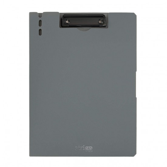 Clipboard Strigo vertical A4, suport stilou, gri SF065