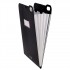 Organizator Strigo, PP, A4, vertical, 5 separatoare, inchidere capsa, negru SF071