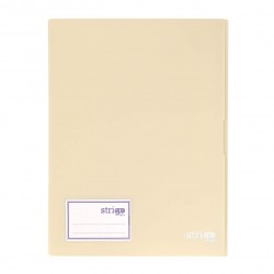 Mapa Strigo, PP, A4, 20 folii protectie, bej SF082