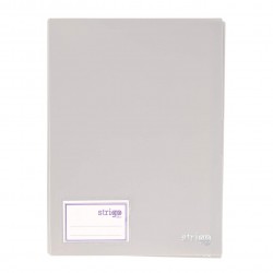 Mapa Strigo, PP, A4, 30 folii protectie, gri SF084