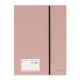 Mapa Strigo, PP, A4, cu elastic, 20 folii protectie roz deschis SF088 Mapa Strigo, PP, A4, cu elastic, 20 folii protectie roz deschis SF088