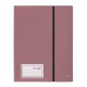 Mapa Strigo, PP, A4, cu elastic, 30 folii protectie, roz inchis SF092