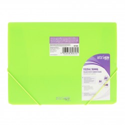 Mapa Strigo Plastic A4, banda elastica,neon verde SF096 Mapa Strigo Plastic A4, banda elastica,neon verde SF096