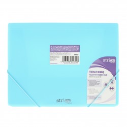 Mapa Strigo Plastic A4,banda elastica, neon albastru SF097 Mapa Strigo Plastic A4,banda elastica, neon albastru SF097