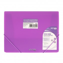 Mapa Strigo Plastic A4, banda elastica,neon mov SF098 Mapa Strigo Plastic A4, banda elastica,neon mov SF098