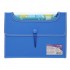 Mapa Strigo Plastic Extensibil A4, 6 Compartimente, albastru SF102