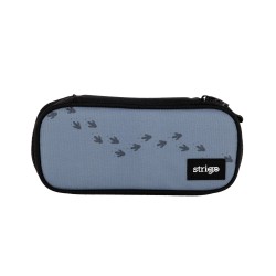 Penar un compartiment, Strigo cu separator si buzunar interior, neechipat, Dinozaur, gri SSC249