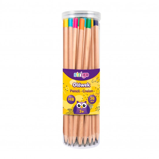 Creioane Strigo HB cu terminatie multicolora, SSC285