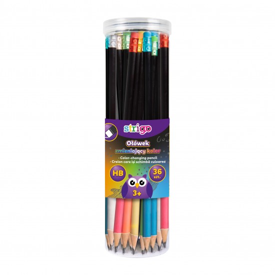 Creioane Strigo HB care isi schimba culoarea corpului la peste 31 grade, cu guma de sters,  SSC286