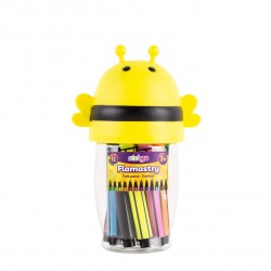 Carioci lavabile Jumbo 12 culori, Strigo, cutie Albinuta SSC292