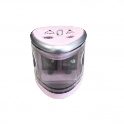 Ascutitoare Strigo electrica, doua dimensiuni, roz pastel SSC345