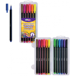 Fineliner Strigo triunghiulare 12 culori, 0.4mm SSC349