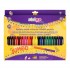 Creioane colorate duble, Strigo Jumbo, 24 bucati, 48 culori, triunghiulare, cu ascutitoare SSC356