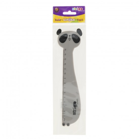 Riglă Strigo plastic Panda 15 cm SSC361