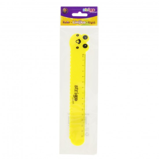 Riglă Strigo plastic Broasca 15 cm SSC367