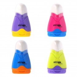 Ascutitoare Strigo, 2 orificii, cu guma de sters si cu capac SSC388