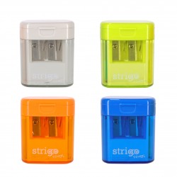 Ascutitoare Strigo, 2 orificii, capac si recipient SSC389