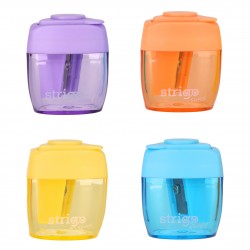 Ascutitoare Strigo, un orificiu, cu recipient 4 culori SSC390